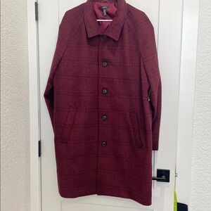 Alfani Men's Deep Red Trench Coat